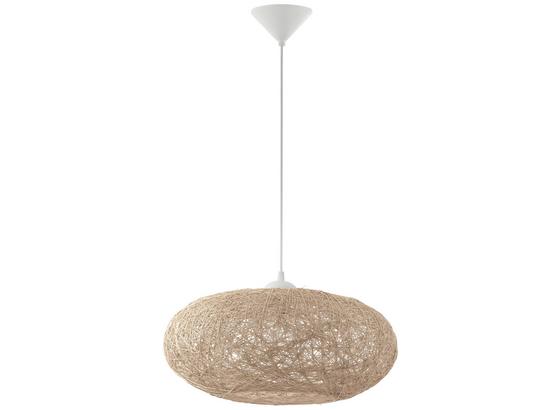 Hängeleuchte Campilo - Beige/Weiß, MODERN, Kunststoff/Textil (45/110cm) Hängeleuchte Campilo - Beige/Weiß, MODERN, Kunststoff/Textil (45/110cm)
