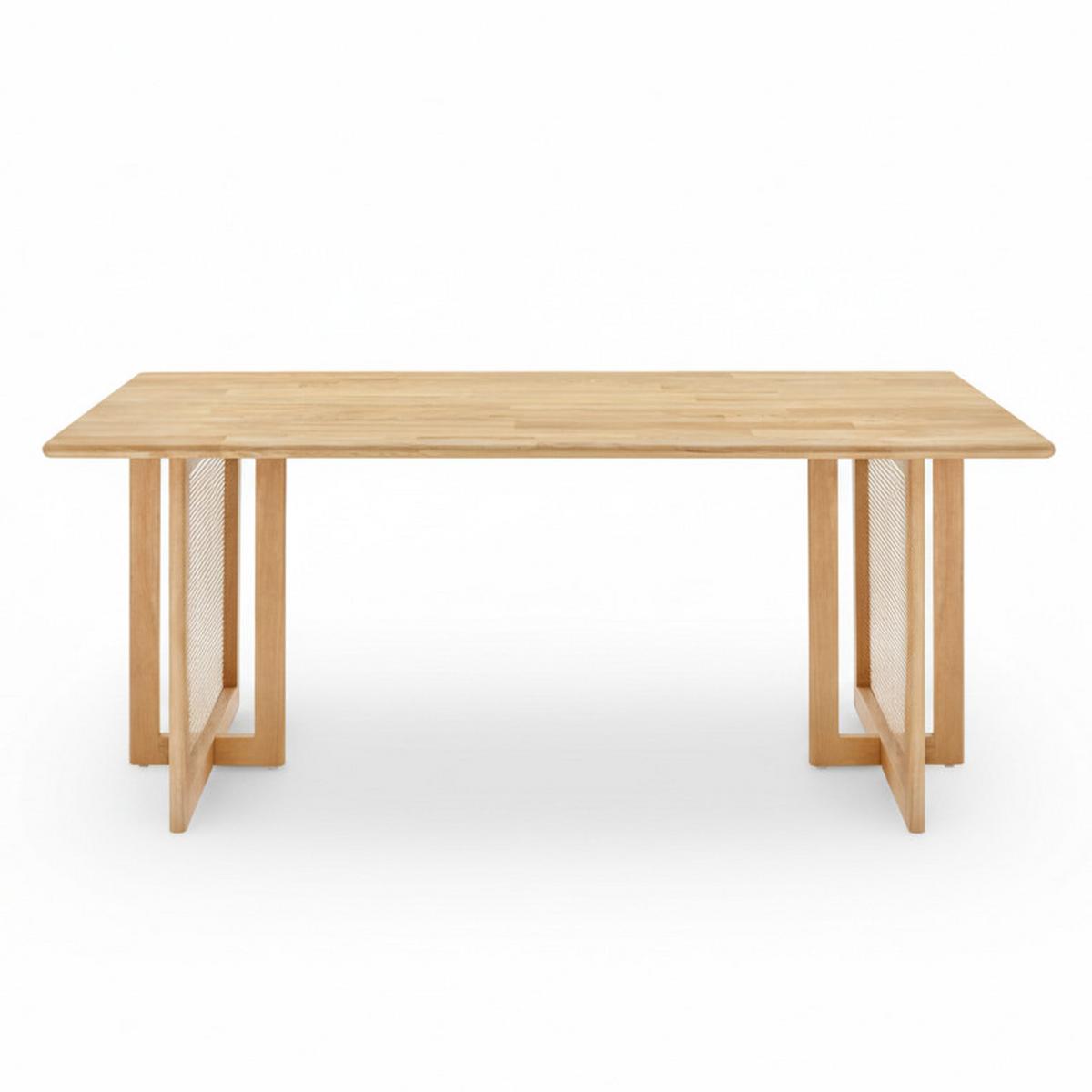 Stůl z masivu jasanu Novara 180x90 cm - barvy jasanu, Moderní, dřevo (180/90/76cm) - Bessagi Home