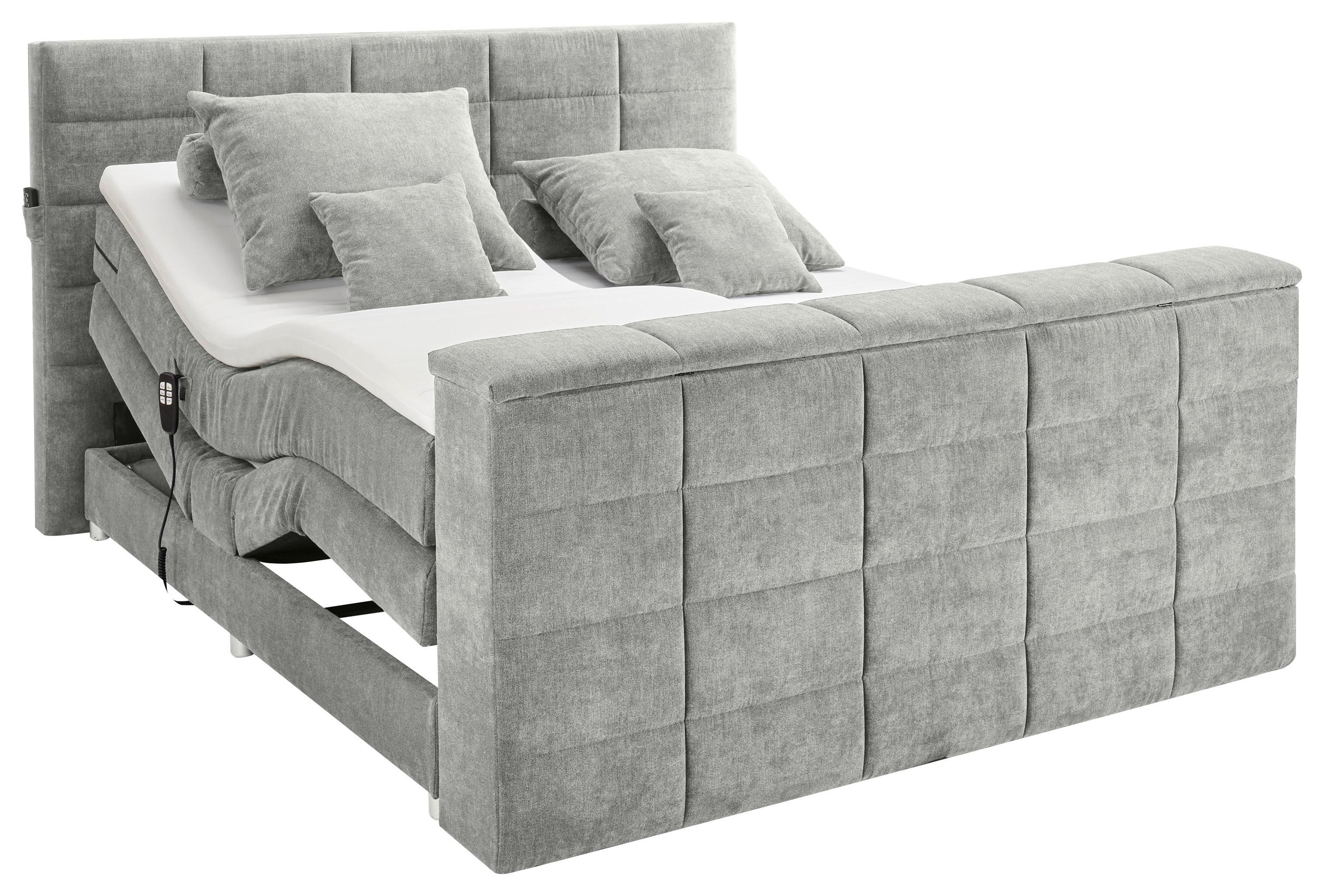 Boxspringbett Mit Topper 180x200 Cm Denver - Schlammfarben, KONVENTIONELL, Textil (180/200cm) - Carryhome
