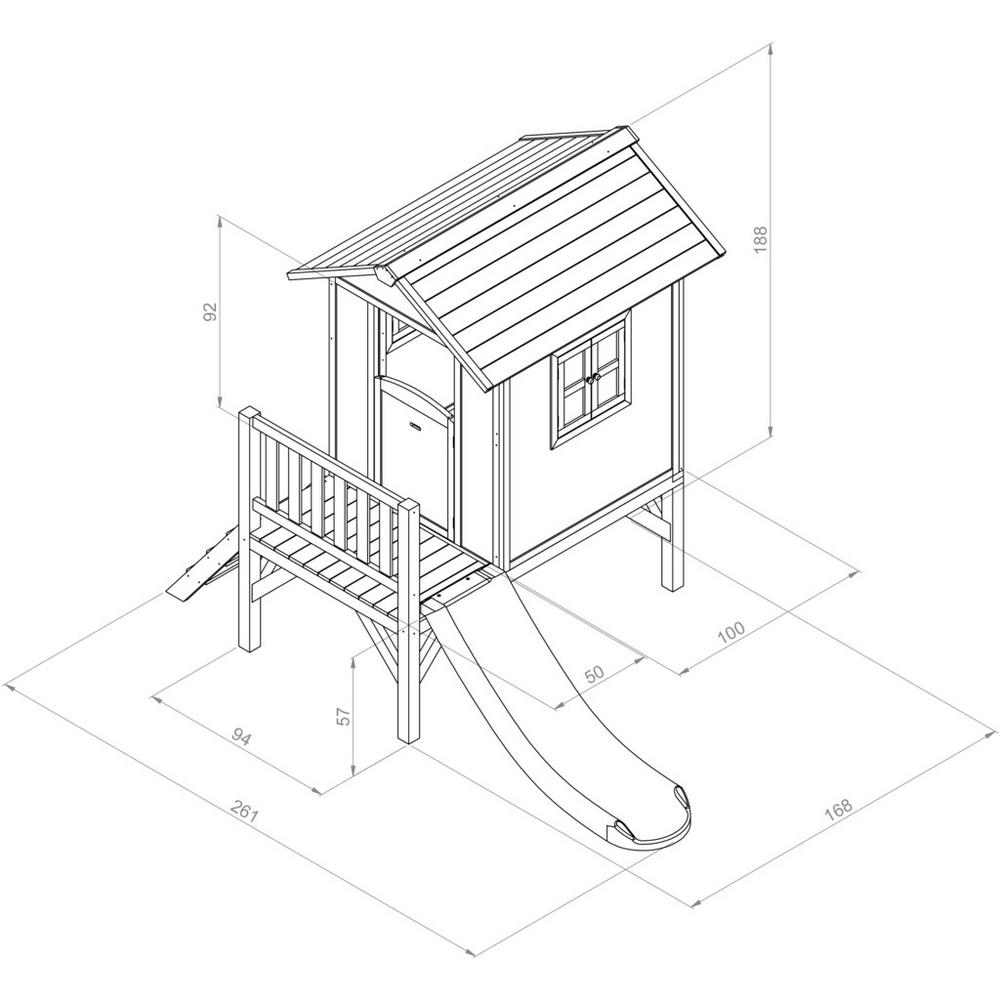 Hrací domeček pro děti Sunny Lodge XL modrá