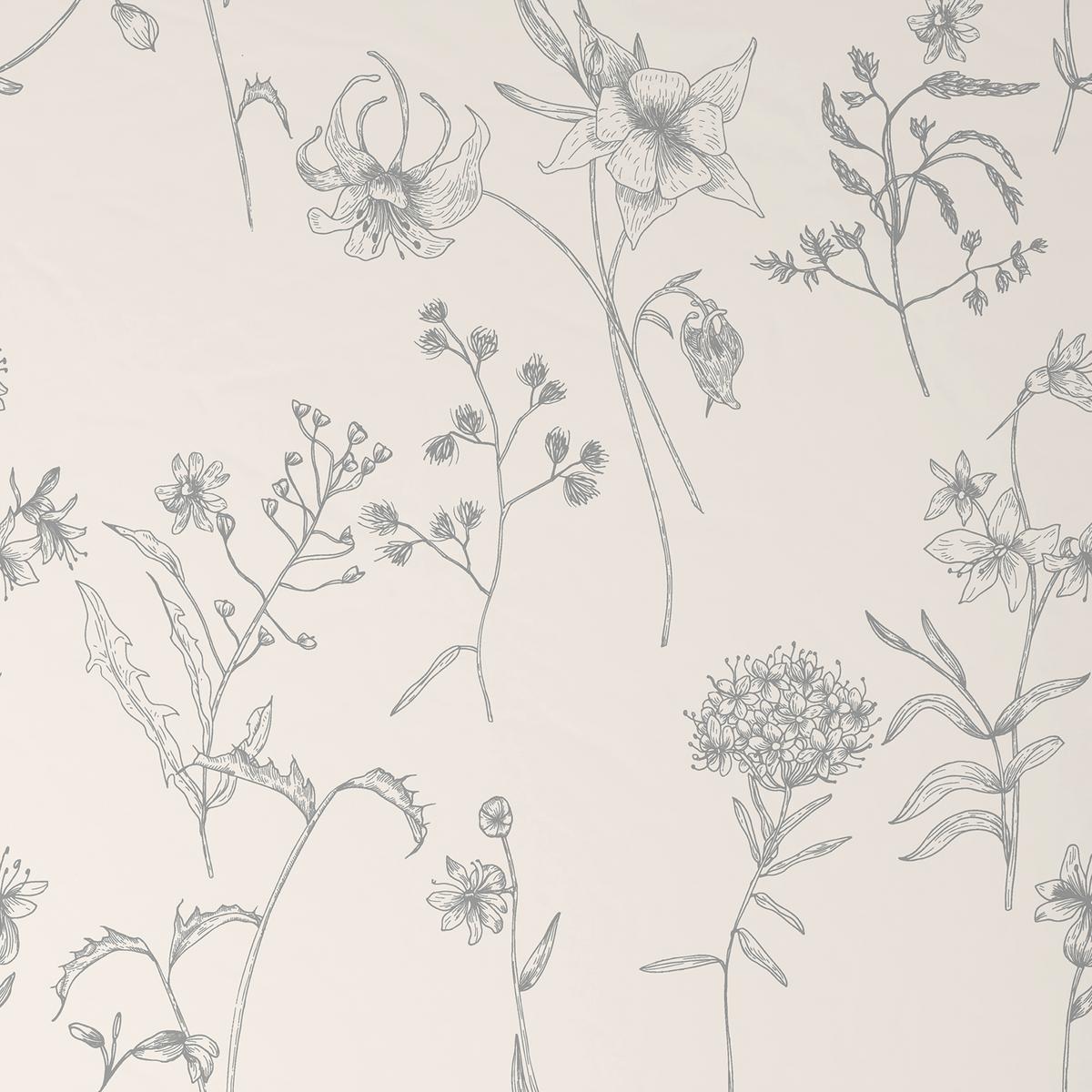 POSTEĽNÁ BIELIZEŇ NATURE ROMY - sivá/biela, textil (140/200cm) - Mömax