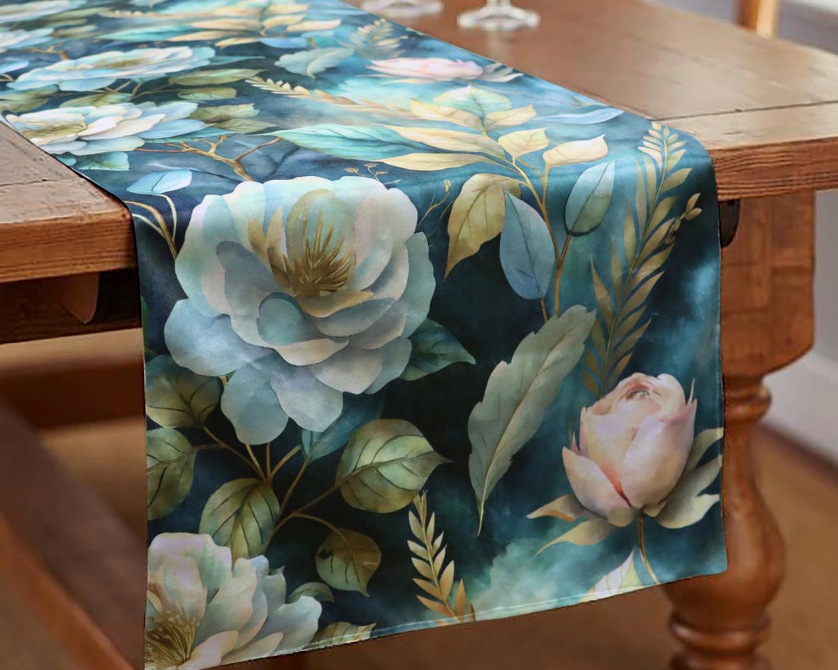 Tischläufer Leana - Multicolor, ROMANTIK / LANDHAUS, Textil (40/140cm) - James Wood