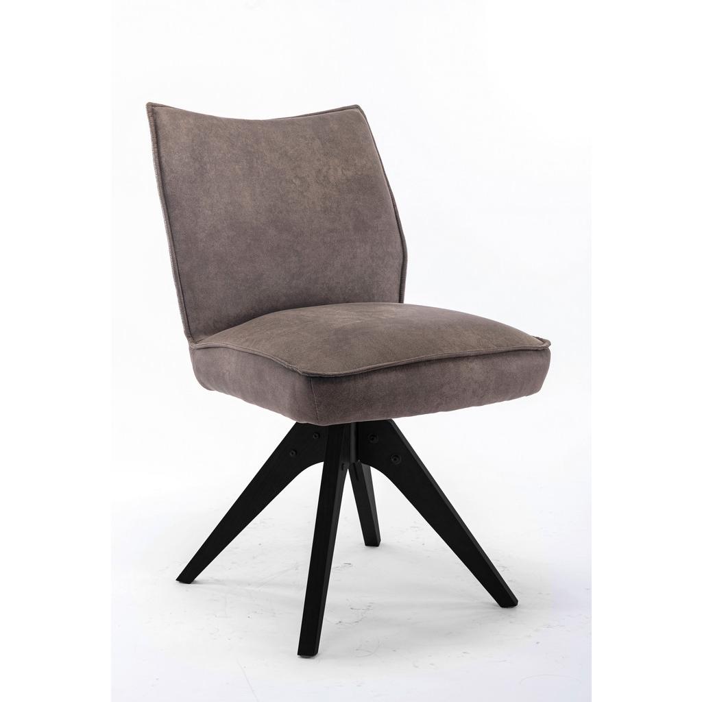 Stuhl Fulton Braun, Grau Beine Schwarz, B: 52 cm