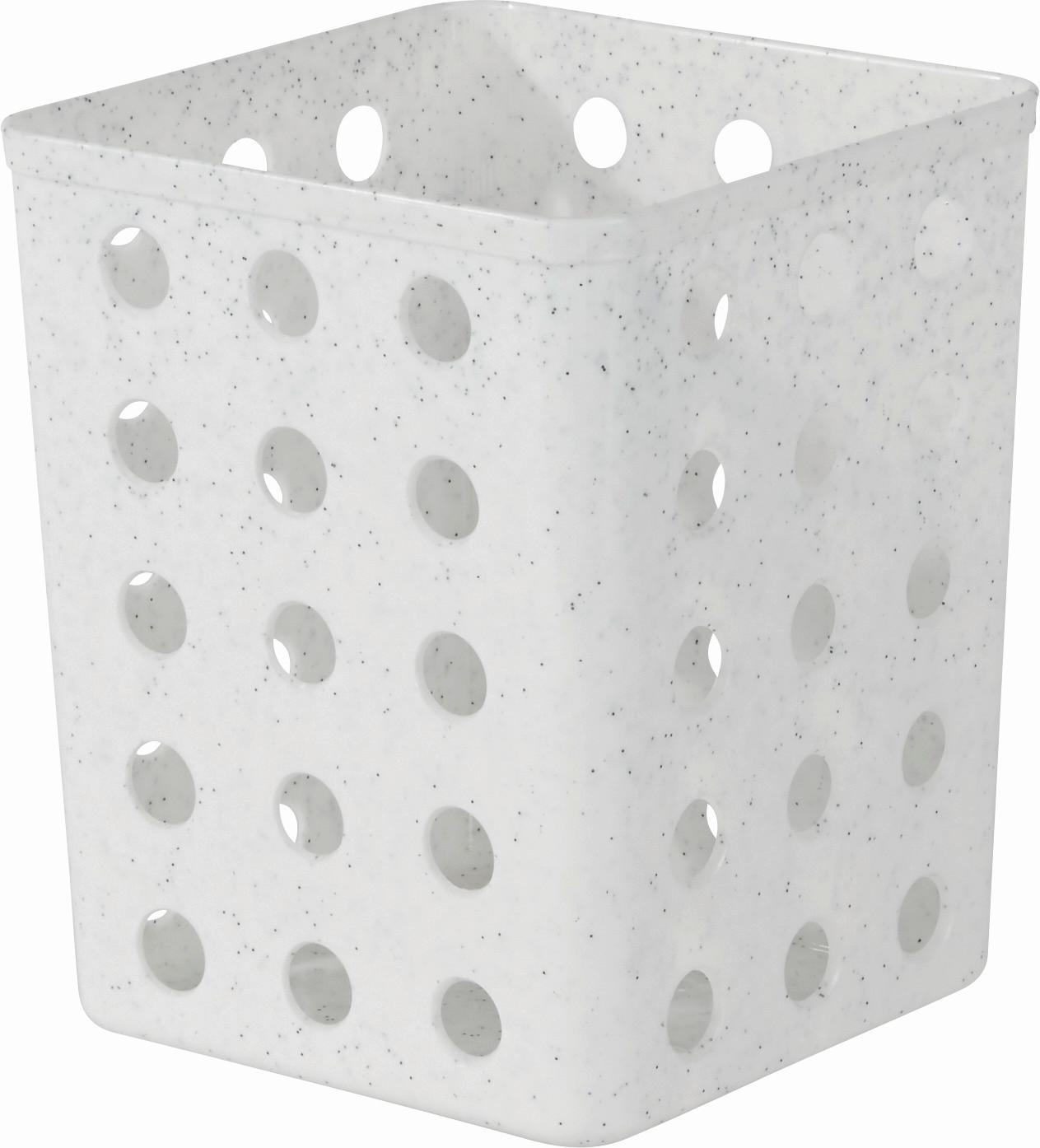 Besteckbox Aus Kunststoff Rosi Bxh: Ca. 12x14 Cm - Weiß/Grün, KONVENTIONELL, Kunststoff (12/14.3/12cm)