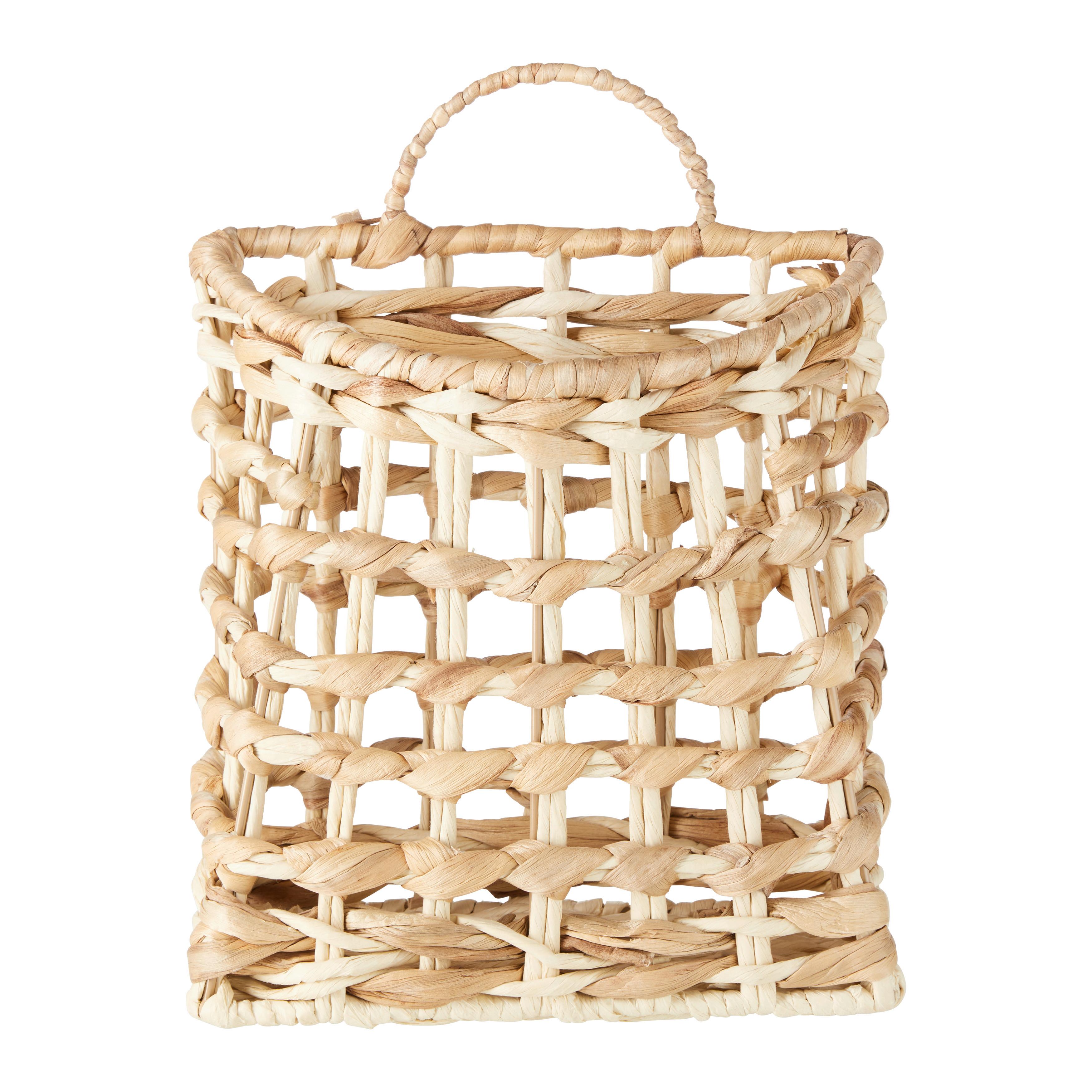 Košík Isa, V: 30cm - prírodná farba, Basics, kov/prírodné materiály (23/30/9cm) - Modern Living