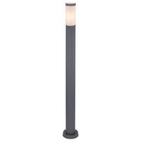 Außenleuchte + Bewegungsmelder Boston 60 Watt Edelstahl - Anthrazit/Opal, Basics, Kunststoff/Metall (12,7/110cm) - Globo