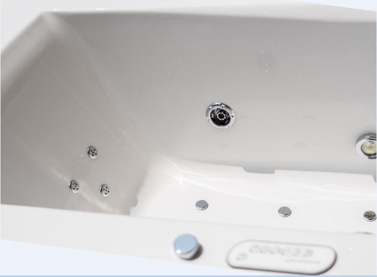Whirlpool Badewanne Orient BxHxT 80x47x180 cm Mit 11 Düsen - Weiß, Basics (80/47/180cm)