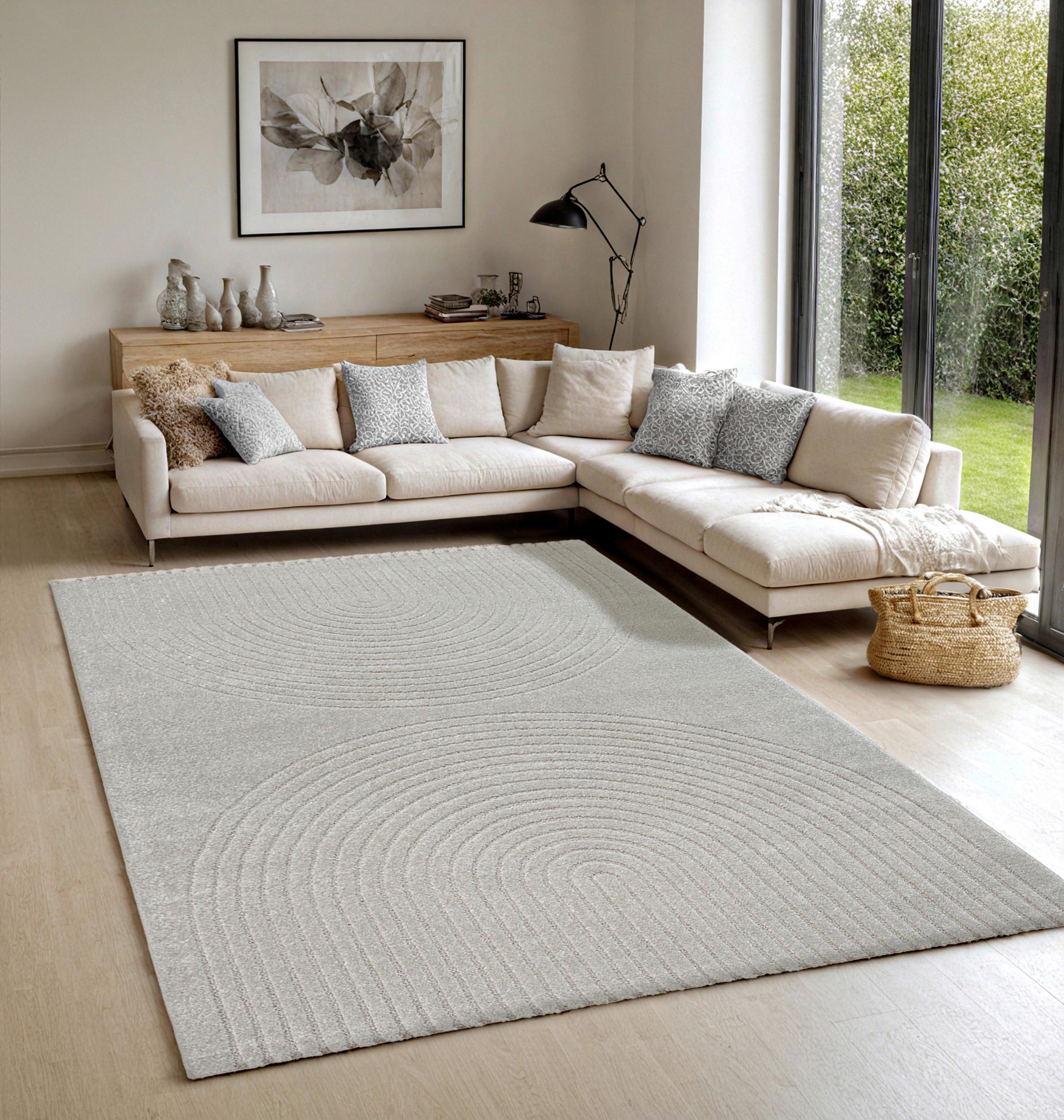 Webteppich Eclipse 2320 195-Grey - Grau, Basics, Textil (160/220cm)