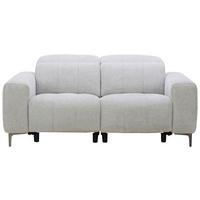 Dvojmiestna pohovka ALVARO, sivý zamat, relax.funkcia - sivá/prírodná farba, Modern, kov/drevo (182/79/109cm) - Mömax