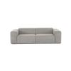3-Sitzer-Sofa Manne Grau B: 266 cm - Schwarz/Grau, Design, Textil (266/76/116cm) - MID.YOU