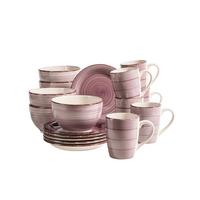 Frühstücksservice Lumaca 6 Personen Geschirr Set - Beere, Basics, Keramik - Mäser