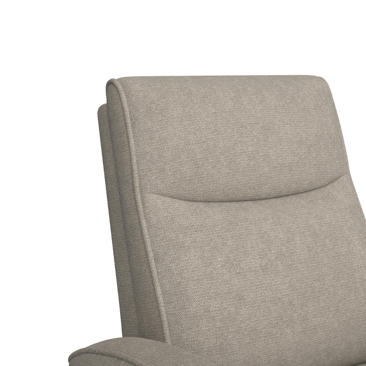 Tv-fotel Leon - világosbarna, Basics, műanyag/textil (80/102/96cm) - Best Price