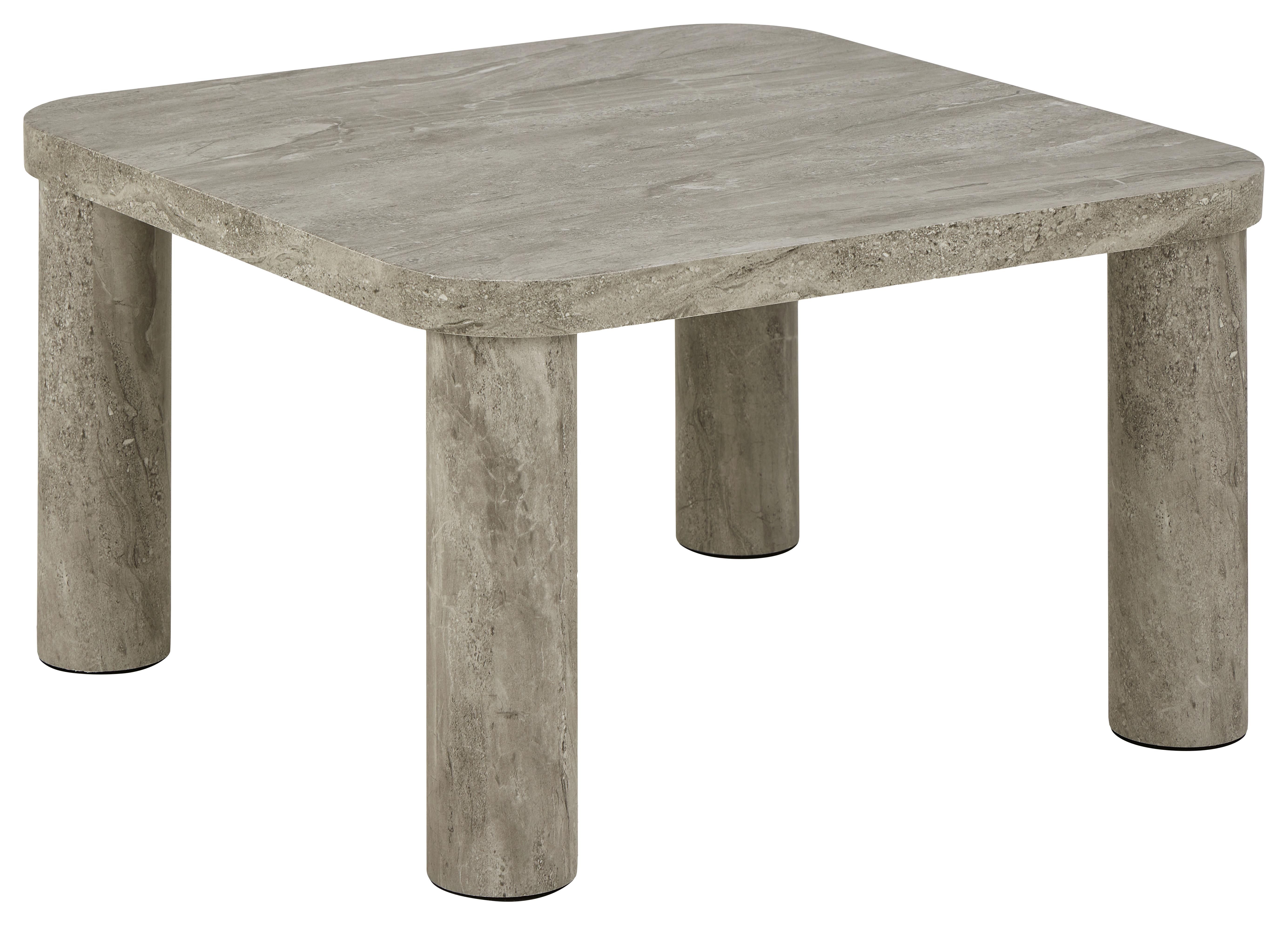 KONFERENČNÝ STOLÍK SOLANO - sivá, Design, kompozitné drevo (60/60/36cm) - MID.YOU