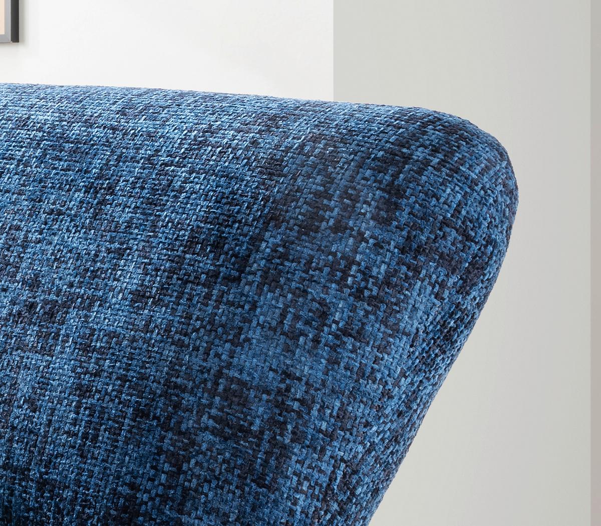 XXL-Sessel Cremallo, Blau B: 95 cm - Blau/Schwarz, Trend, Textil (95/77/94cm) - Livetastic