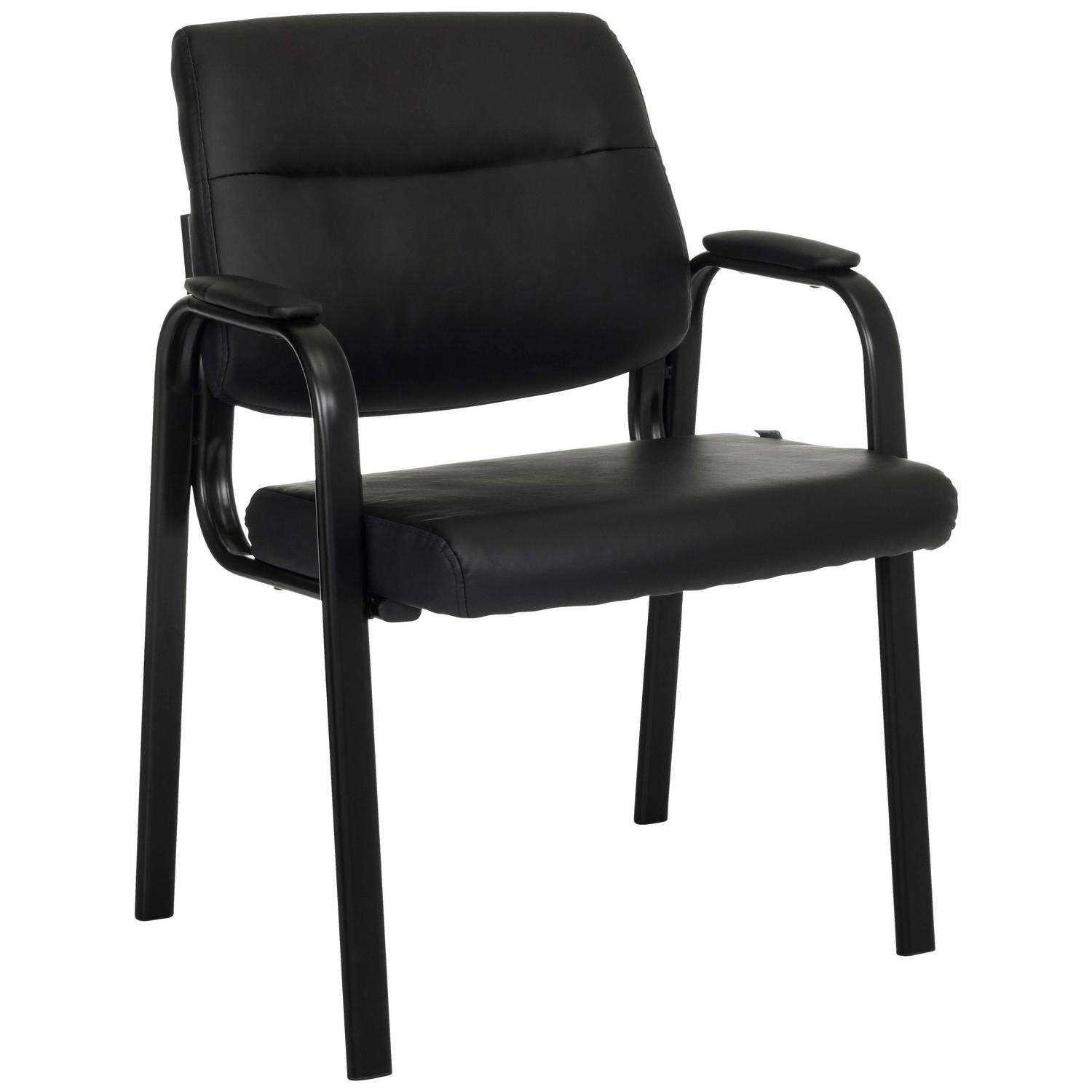 Besucherstuhl Advie V PU Schwarz B: 60 cm