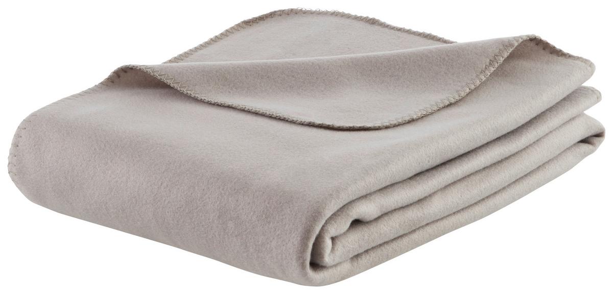 Fleecová deka Felicity, 140/200cm, šedá - šedá, Konvenční, textil (140/200cm) - Modern Living