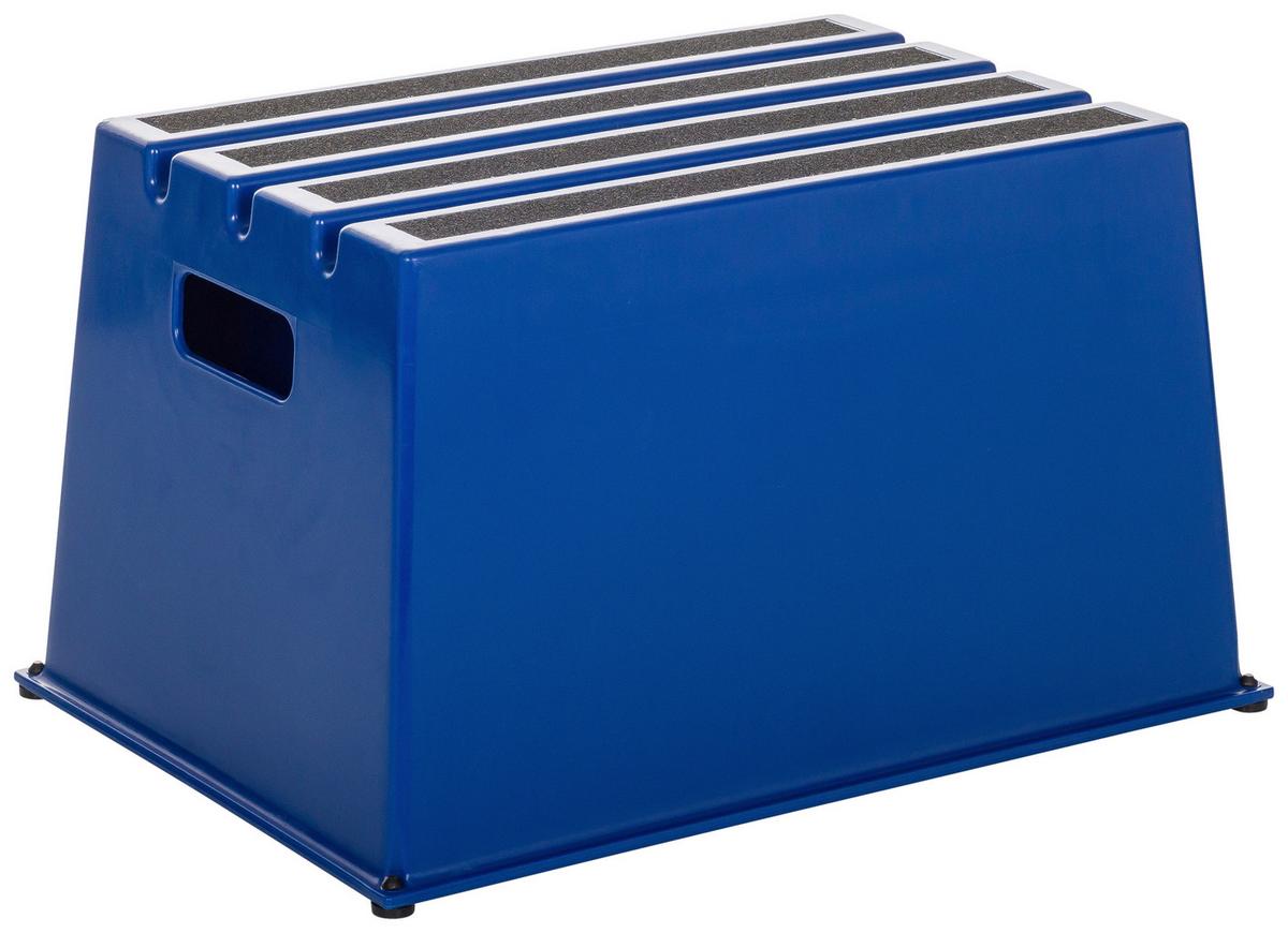 Tritthocker Tio-E1 - Blau, Basics, Kunststoff (52,5/31/37,5cm) - MID.YOU