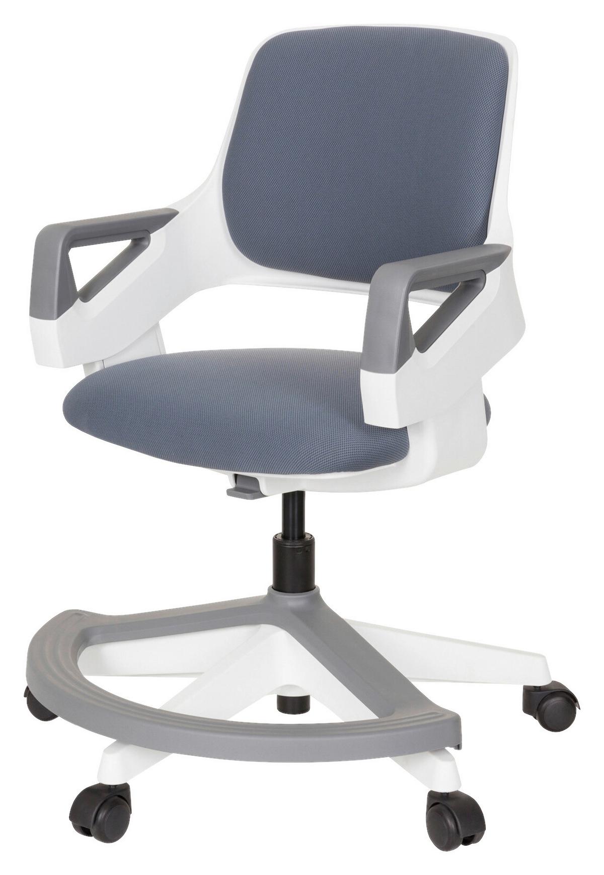 Jugenddrehstuhl Kid Flex Grau - Weiß/Grau, Basics, Kunststoff (53/80-93/60cm) - MID.YOU
