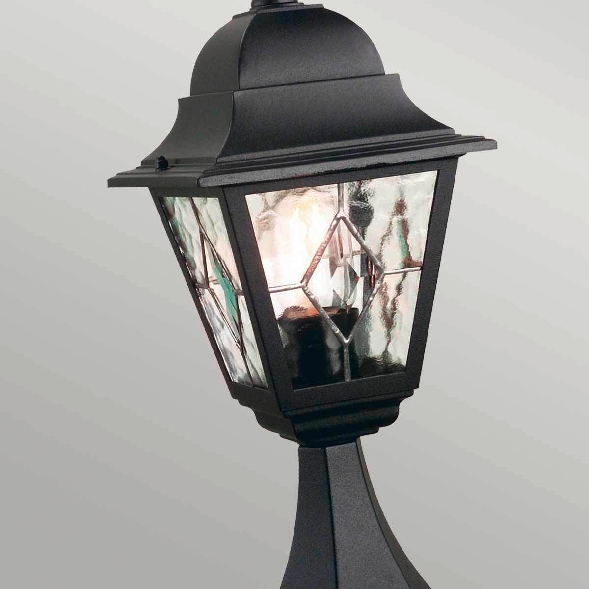 Wegeleuchte Nr3-Blk - Schwarz, KONVENTIONELL, Glas/Metall (44/18,4/18,4cm) - Elstead Lighting