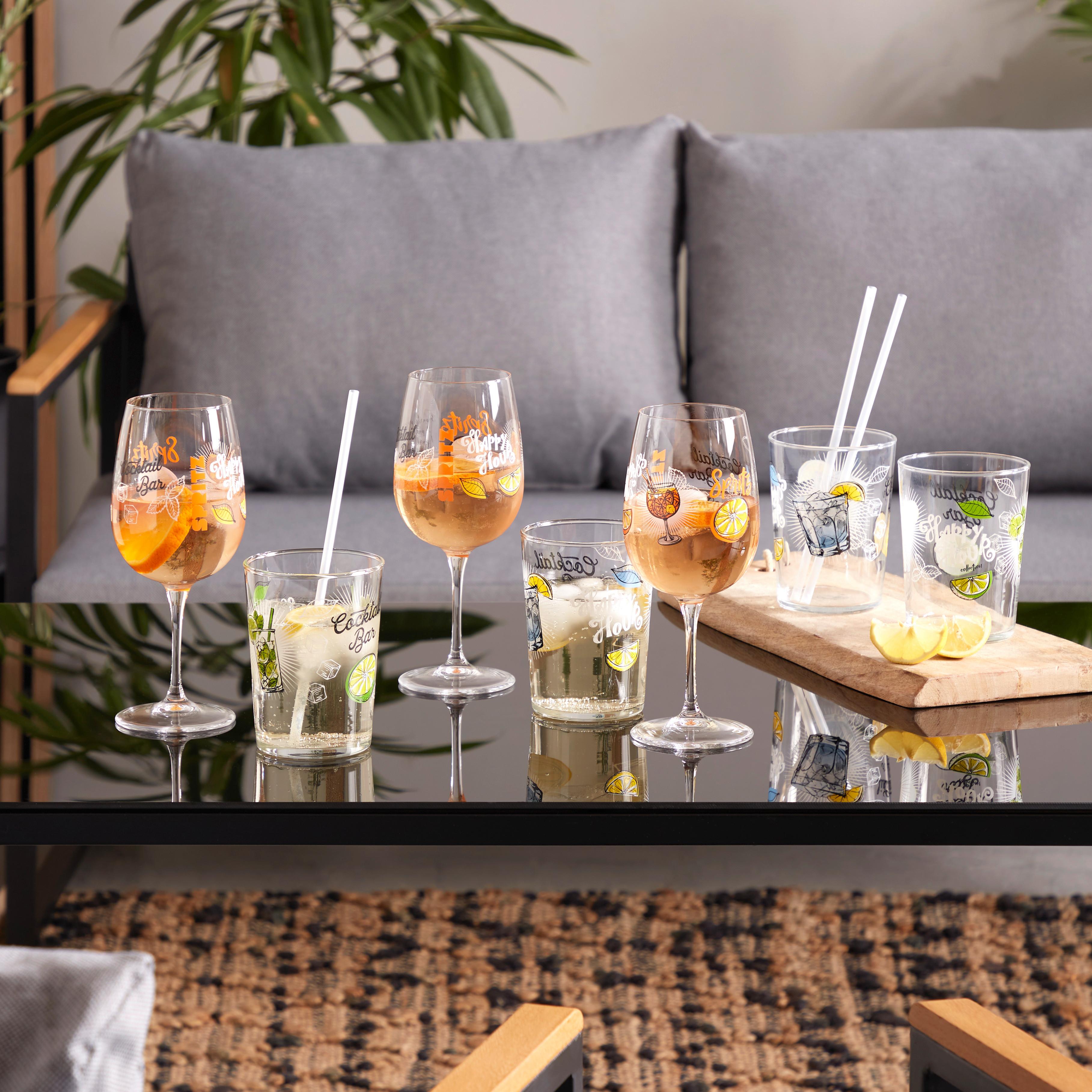Spritzerglas Sienna - Transparent/Orange, ROMANTIK / LANDHAUS, Glas (99/22cm) - James Wood