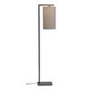 Stehlampe Boston Schwarz/ Dunkelbeige 1-Flammig - Beige/Schwarz, Basics, Textil/Metall (35/160cm) - It's about Romi
