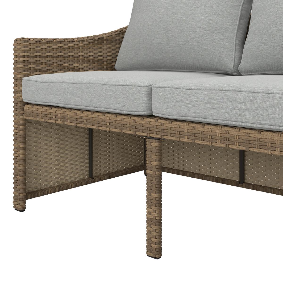 Loungegarnitur Bellagio - Gelb/Grau, MODERN, Kunststoff/Textil (178/67,5/67,5cm) - Beldano