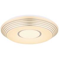 LED-Deckleuchte Pillo Ø 50 cm mit Fernbedienung - Klar/Weiß, Basics, Kunststoff/Metall (50/8,5cm) - Globo