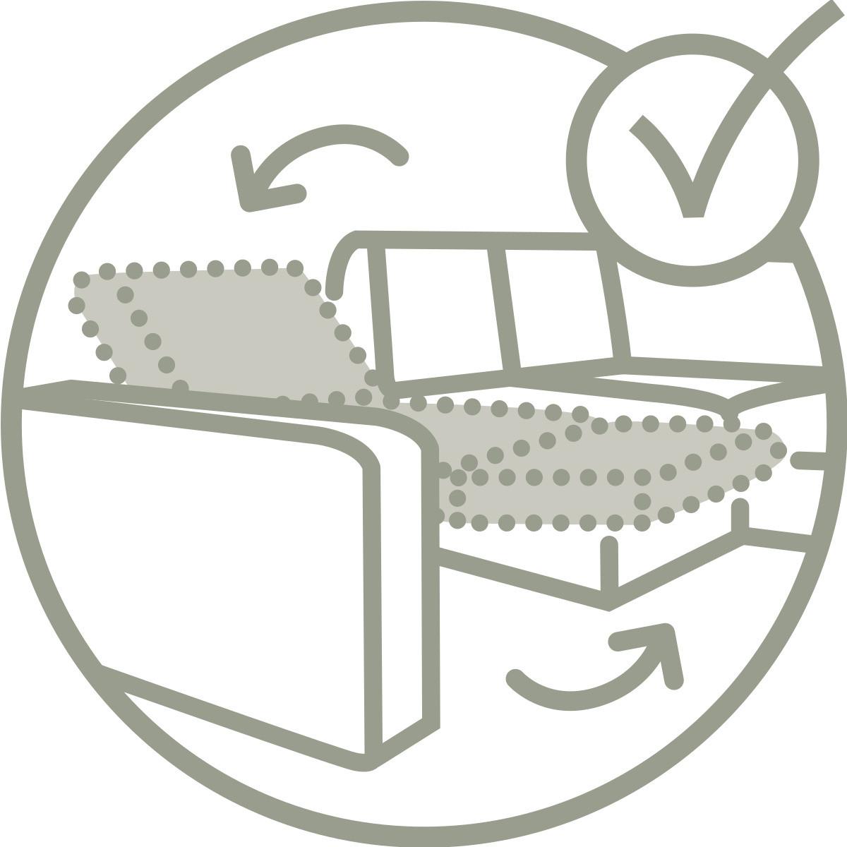 Relaxačné kreslo MELINDA, béžový menčester, max. 140 kg - čierna/béžová, Modern, kov/drevo (76/103/93cm) - Mömax