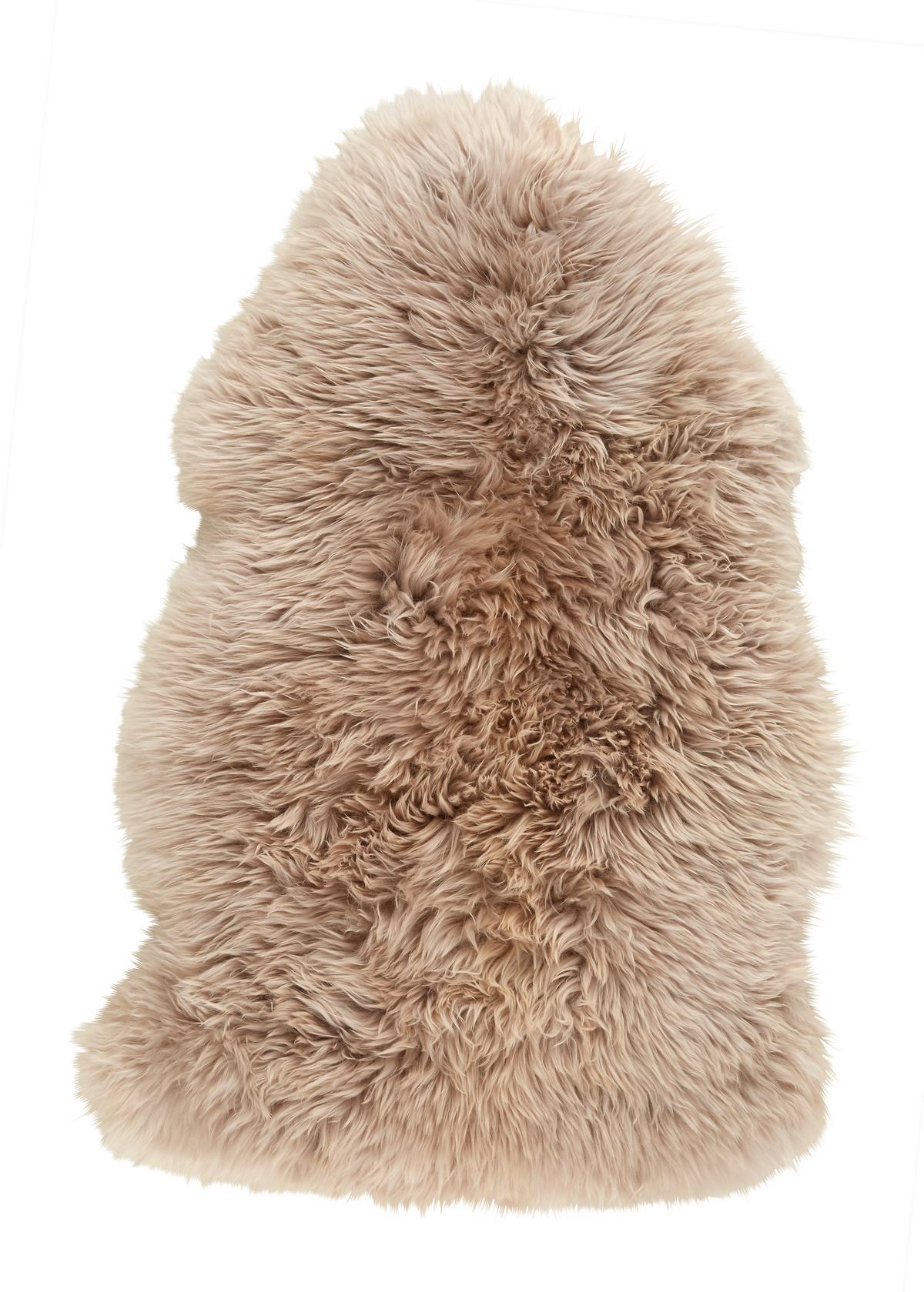 OVČIA KOŽUŠINA Jenny, 90-105/60cm, béžová - béžová, textil (60/90-105cm) - Modern Living