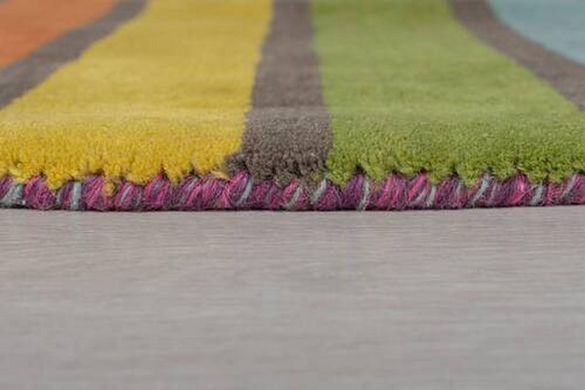 Wollteppich Wollteppich Multicolor B:160cm - Multicolor, Basics, Textil (160cm)