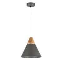 Pendelleuchte Bicones - Schwarz/Grau, Trend, Holz/Metall (22/13.7cm) - MAYTONI
