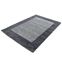 Hochflor Teppich Grau Life 80x250 cm - Grau, KONVENTIONELL, Textil (80/250cm) - Novel