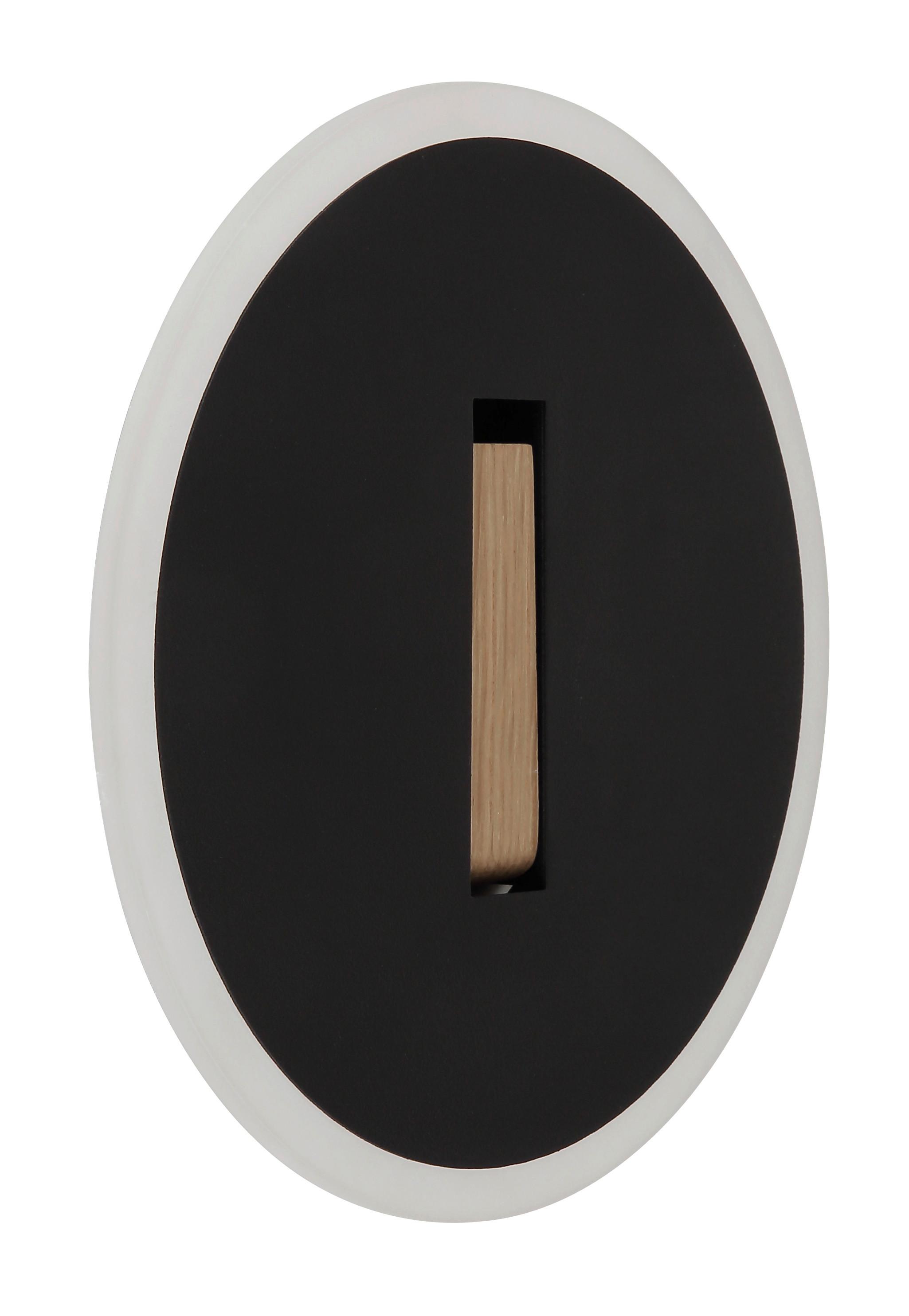LED-Wandleuchte 78410b Avery - Dunkelbraun/Schwarz, Design, Holzwerkstoff/Kunststoff (20,5/5cm) - Globo