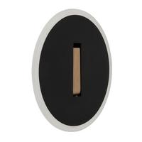 LED-Wandleuchte 78410b Avery - Dunkelbraun/Schwarz, Design, Holzwerkstoff/Kunststoff (20,5/5cm) - Globo