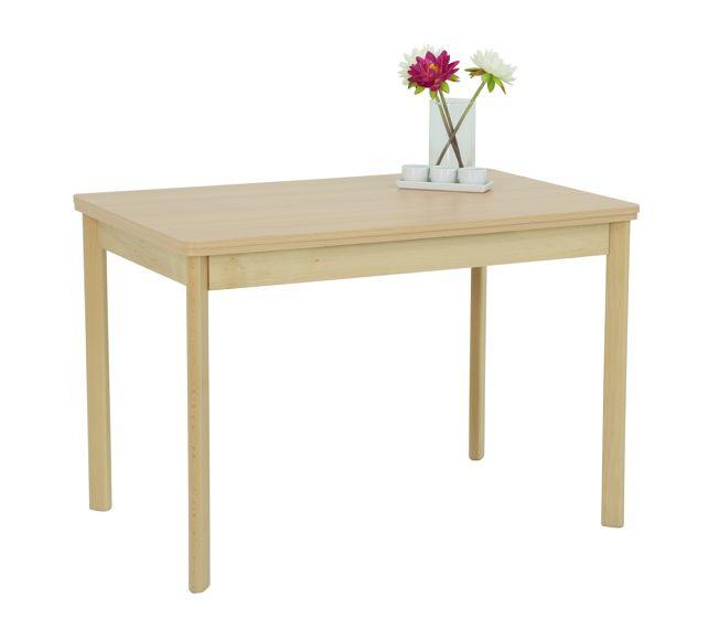 Rozkladací jedálenský stôl dekor buk 90-142cm - Basics, drevo/kompozitné drevo (90-142/74/65cm)