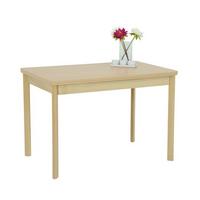 Rozkladací jedálenský stôl dekor buk 90-142cm - Basics, drevo/kompozitné drevo (90-142/74/65cm)