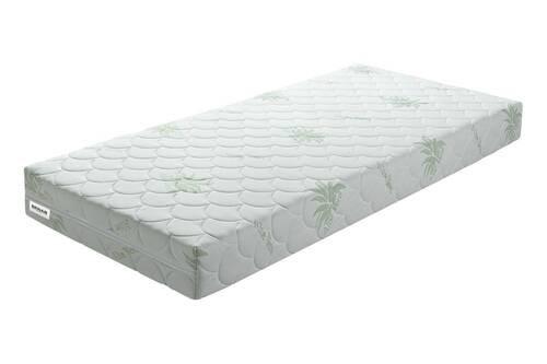 Wendematratze Benab Flora Bio Plus 90x200 Cm H3+h4 - Weiß/Grün, LIFESTYLE, Textil (90/200cm) - Benab