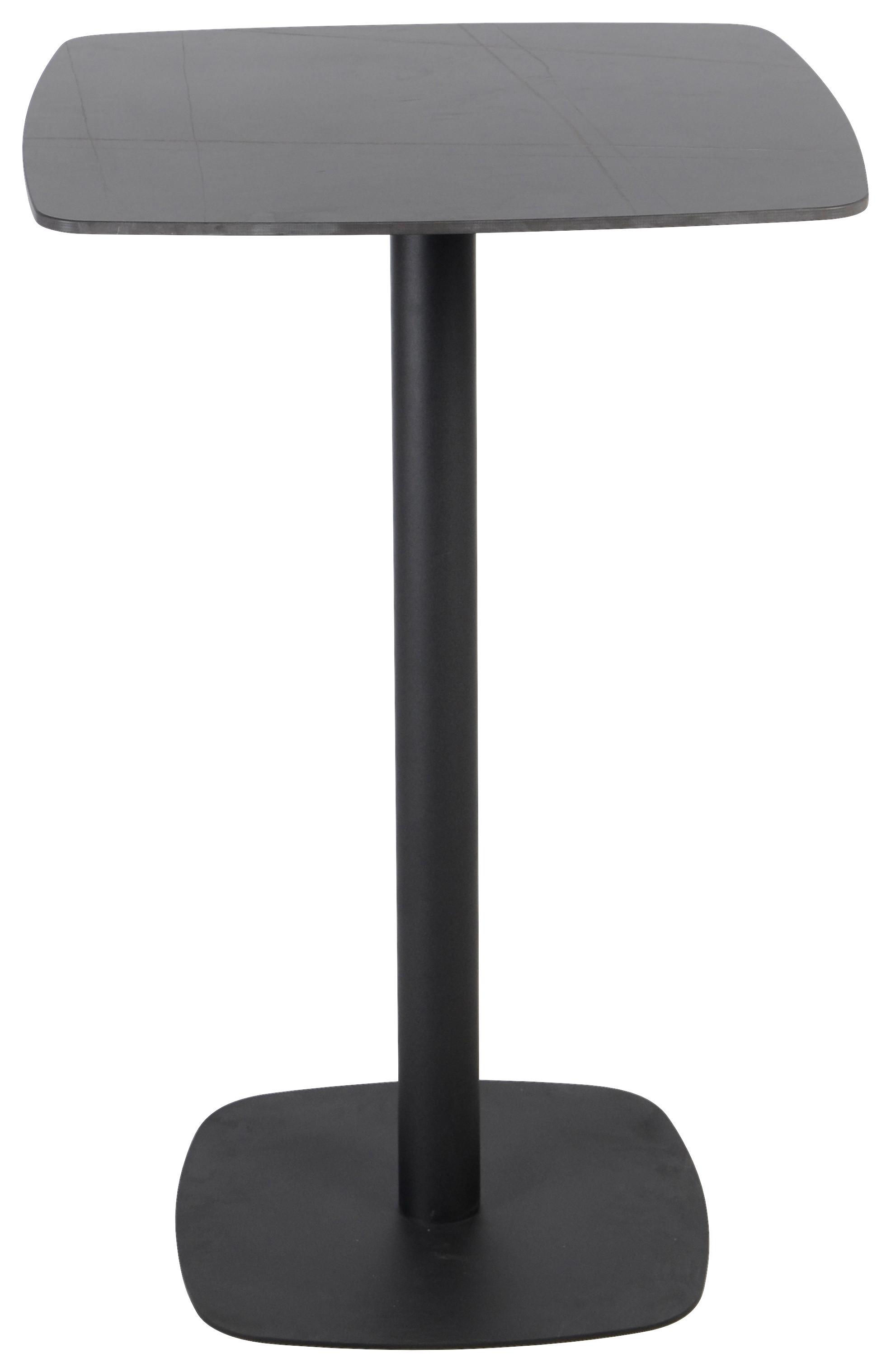 Barový stůl LEO 70x70cm - černá, Moderní, kov/keramika (70/105/70cm) - Mömax