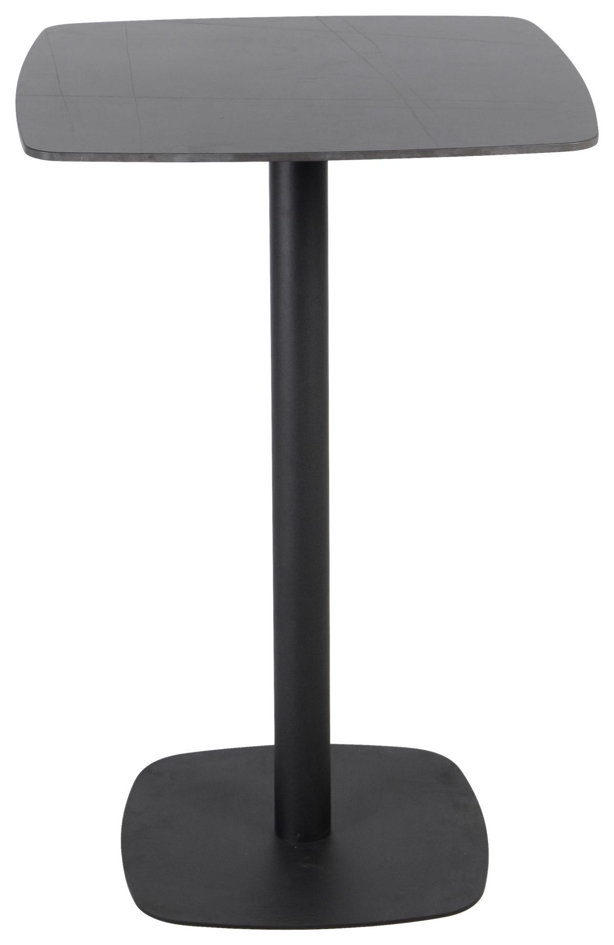 Barový stôl LEO 70x70cm - čierna, Modern, kov/keramika (70/105/70cm) - Mömax