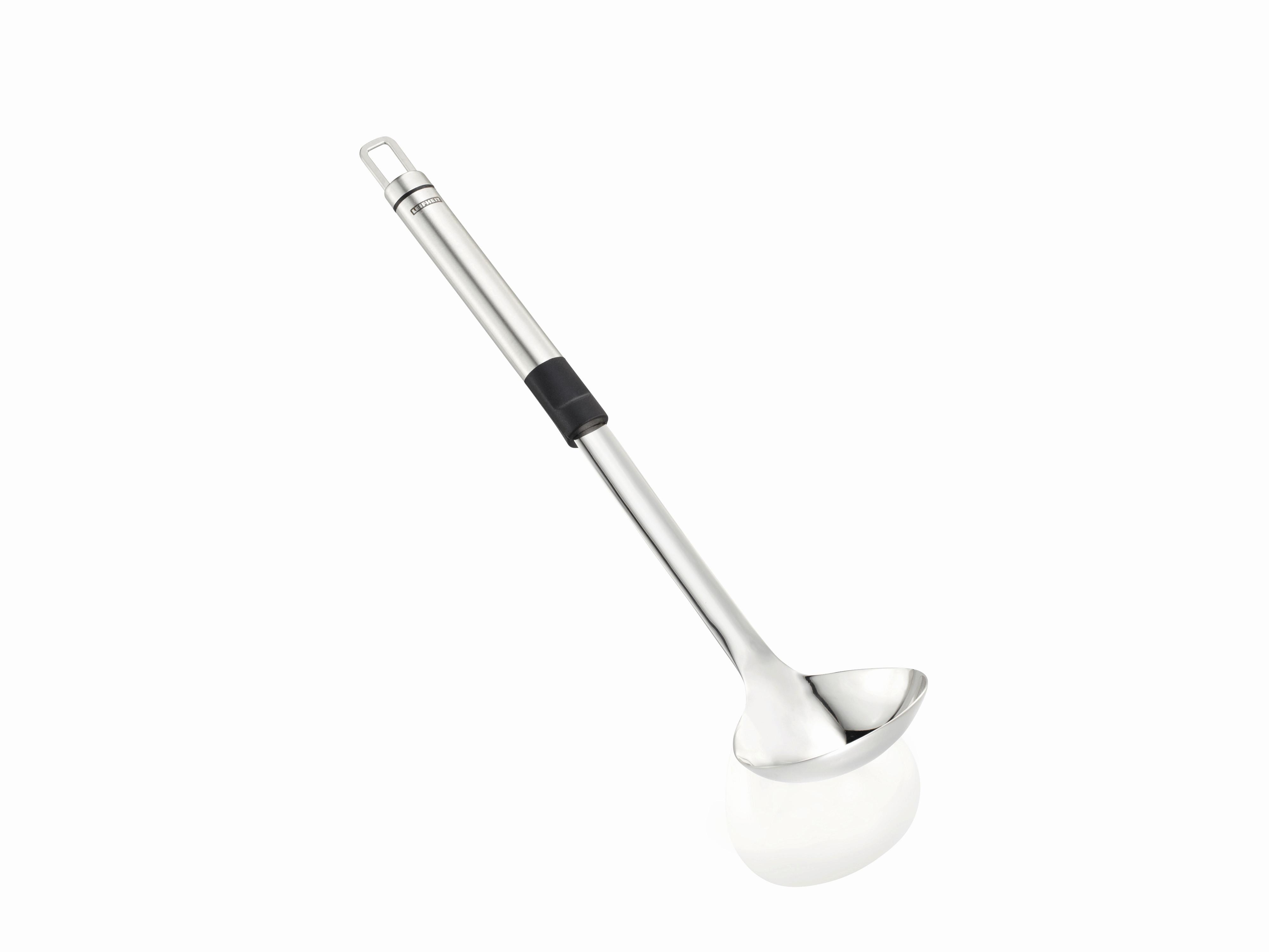 Schöpflöffel Kasper - Edelstahlfarben/Schwarz, Basics, Kunststoff/Metall (32,5/7,35/4,8cm) - Leifheit
