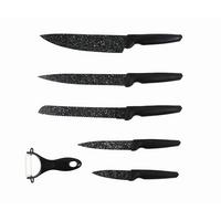 Messerset Gourmet Maxx - Schwarz, Basics, Metall (32/4/0,15cm)
