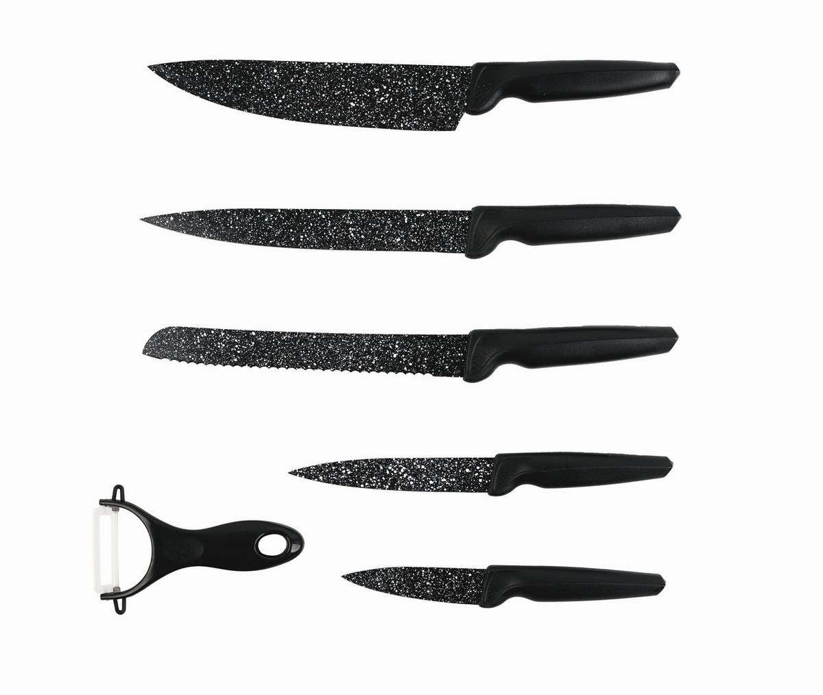 Messerset Gourmet Maxx - Schwarz, Basics, Metall (32/4/0,15cm)