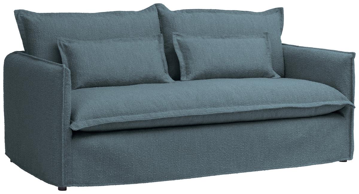 Sofa Toscana - Blau, Trend, Textil (195/82/98cm) - Livetastic