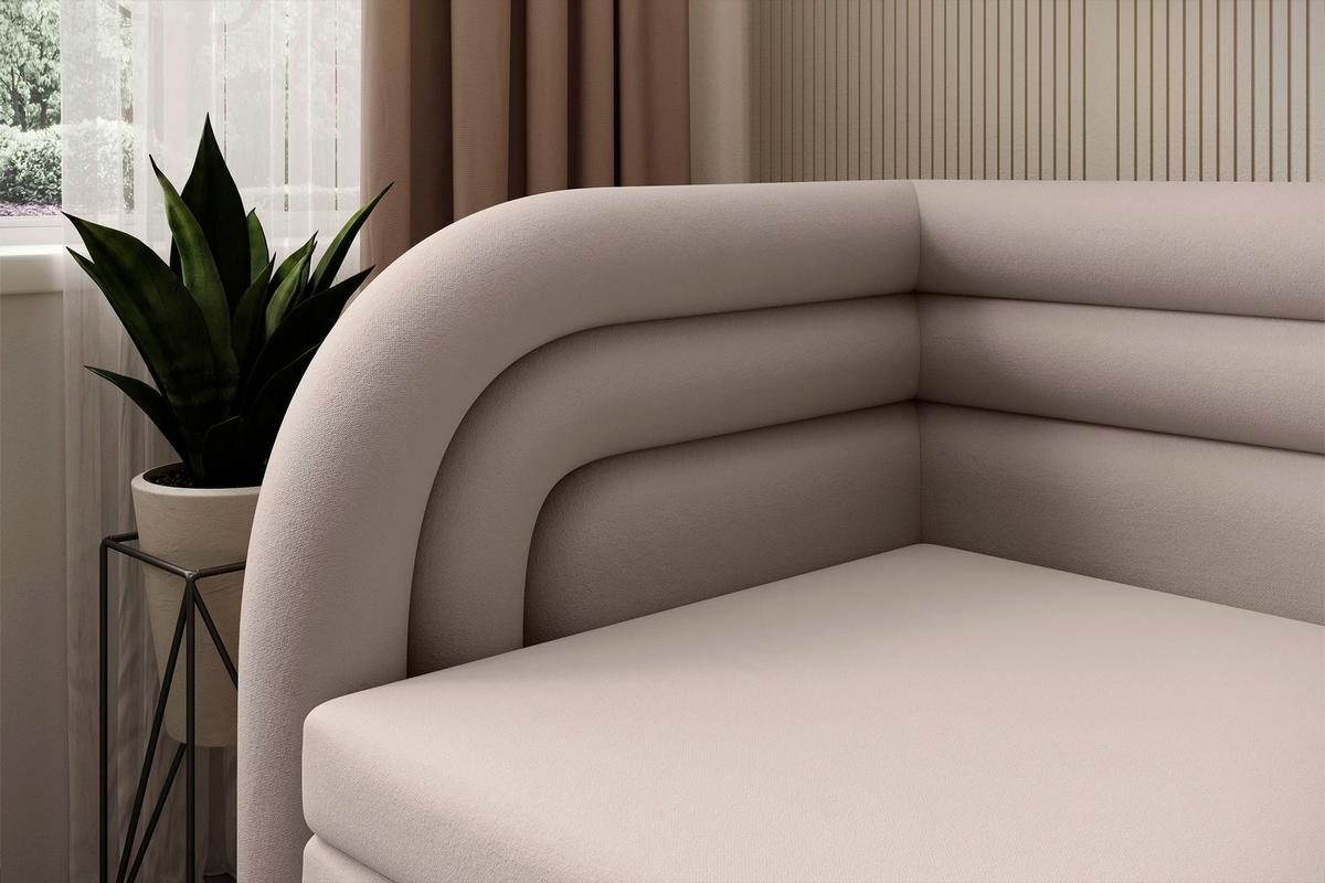 RÉCAMIERE Fabillo Beige B: 86 cm - Beige/Schwarz, Design, Textil (86/80/223cm) - P & B