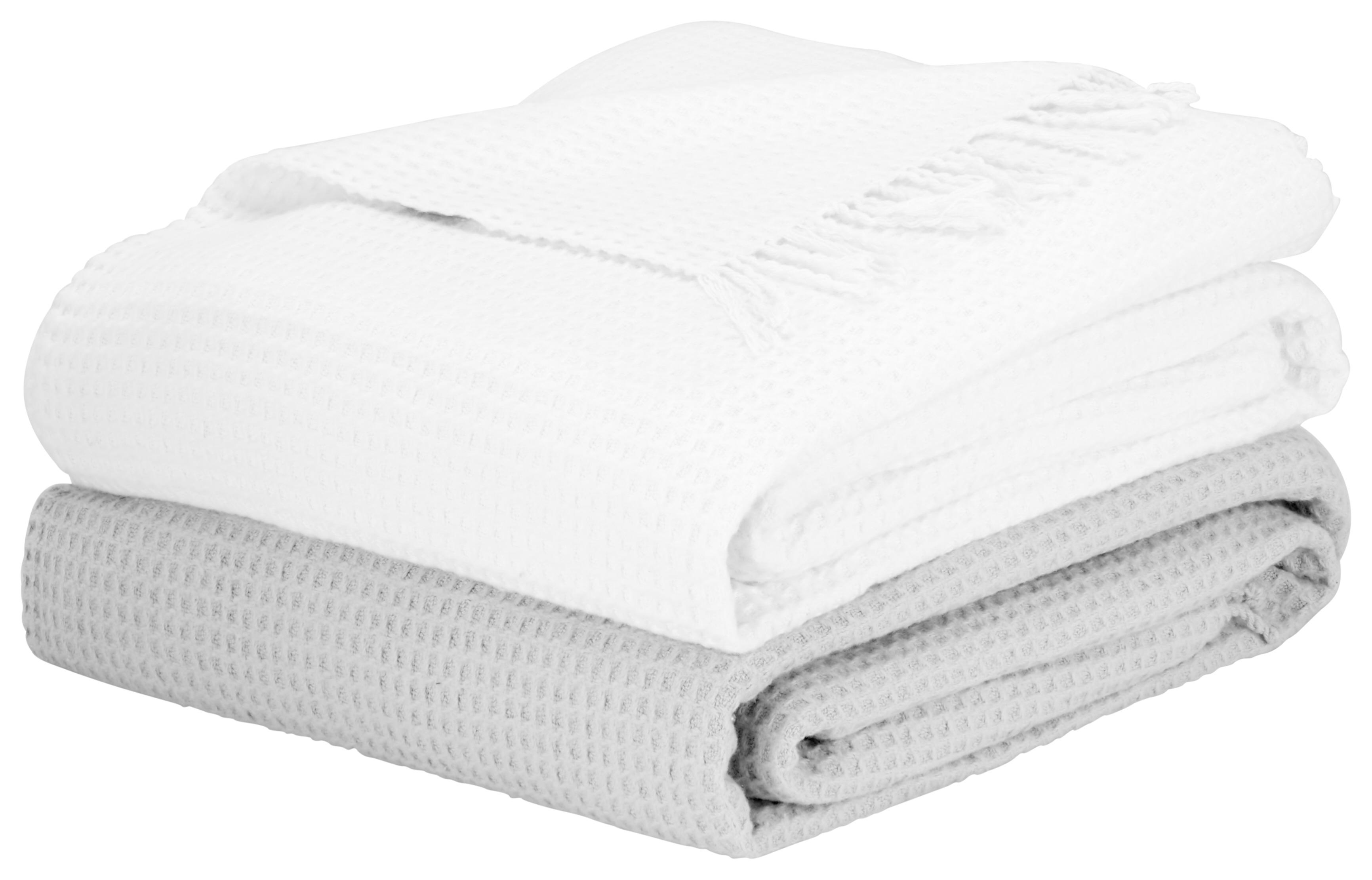 Deka Alice, 150/180cm, Bílá - bílá, Romantický / Rustikální, textil (150/180cm) - Zandiara