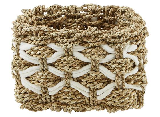 Korb Arti Braun/weiß - hnedá/biela, Štýlový, drevo/textil (22/15/22cm) - Mömax modern living Korb Arti Braun/weiß - hnedá/biela, Štýlový, drevo/textil (22/15/22cm) - Mömax modern living