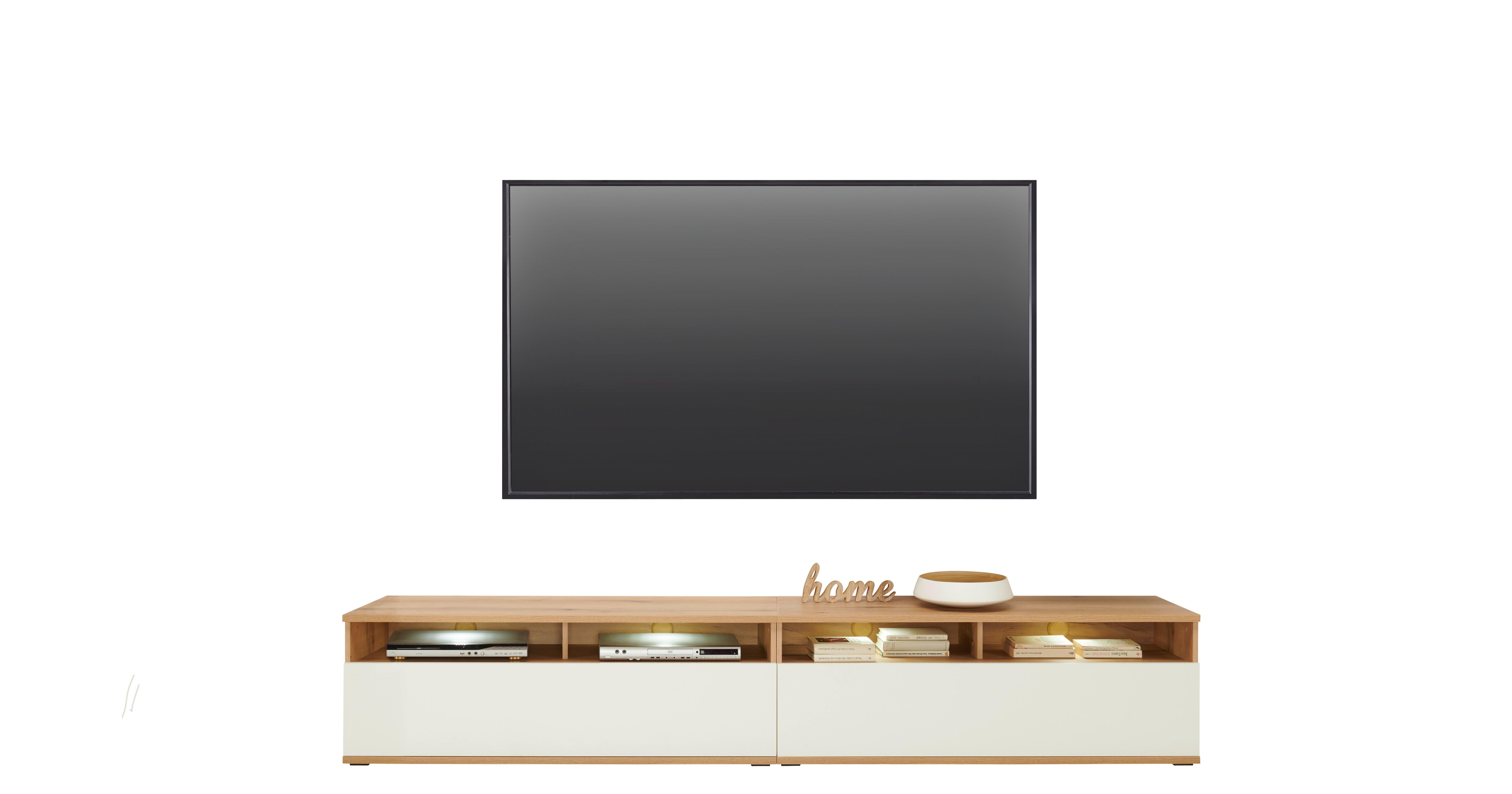 Stapelprogramm Power - Weiß, MODERN, Holzwerkstoff (255/46/40cm)