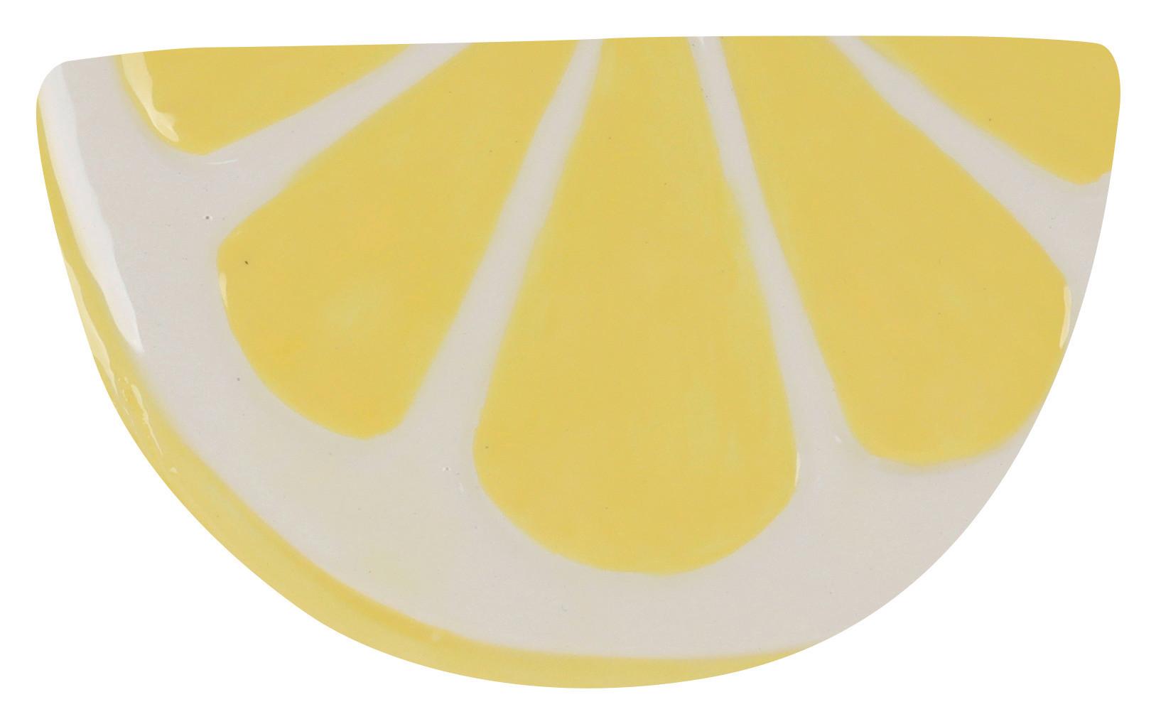 Dekoračný podnos CITRON - biela/svetložltá, keramika (12/6,5/7,5cm) - Mömax
