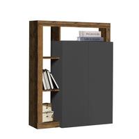 BOTNÍK DALLAS - antracitová, Basics, kompozitní dřevo (108/138/35cm)