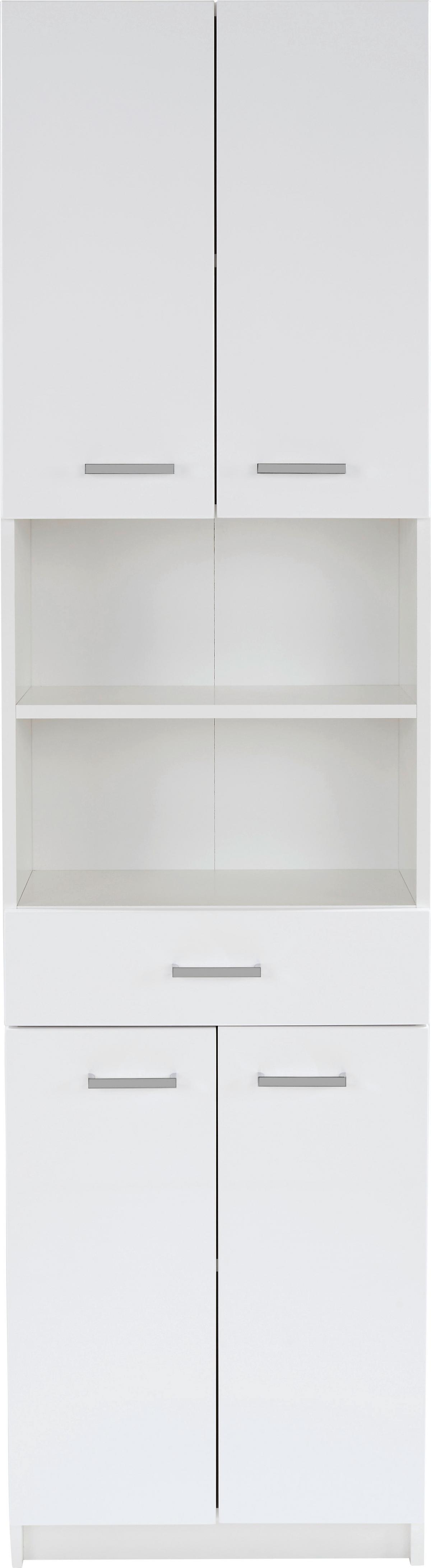 B: Fiola 50cm, Hochschrank Weiß